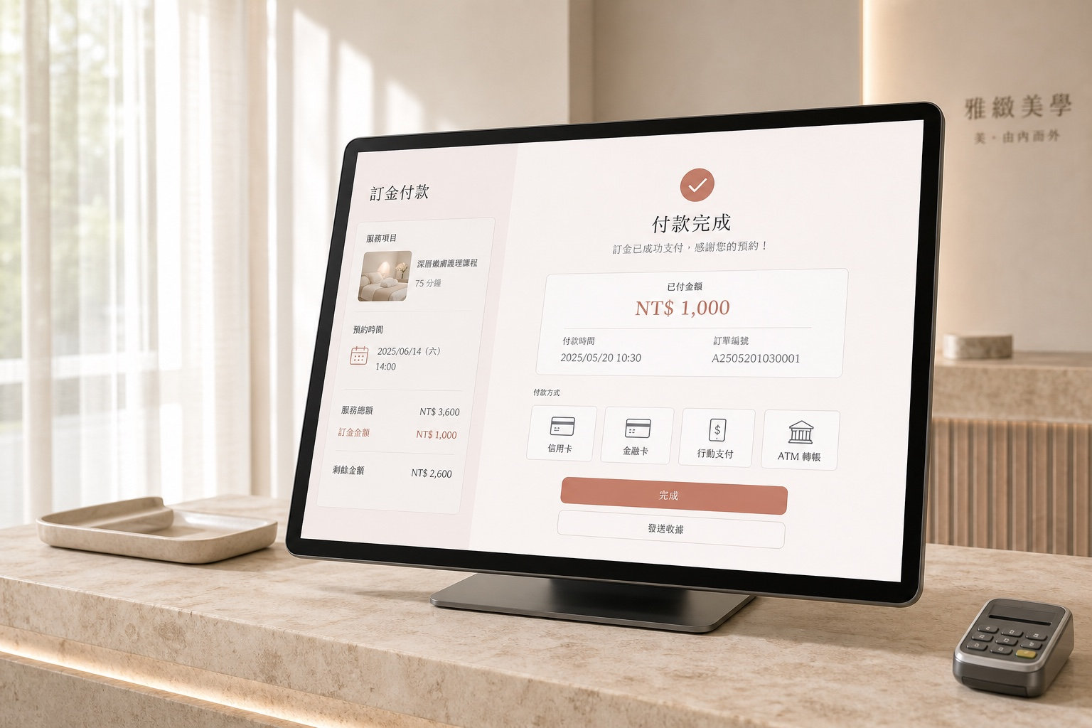 訂金與線上付款
